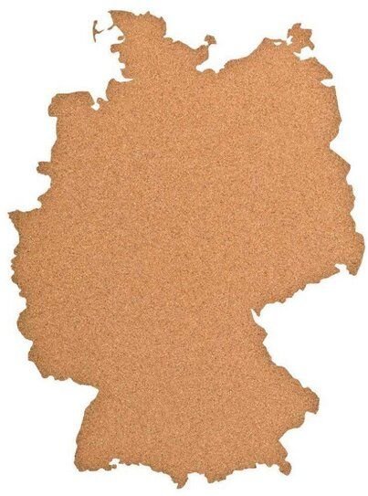 Kork-Deko Deutschland als Pinnwand aus Kork XXL ca. 70x50 cm