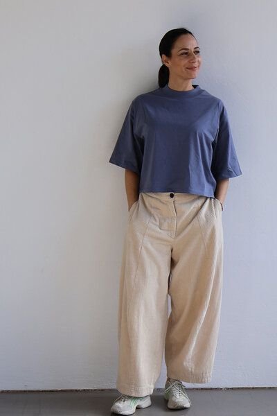 Kultgut Pro Earth - Damen- Shirt aus recycelter Baumwolle / Cropshirt