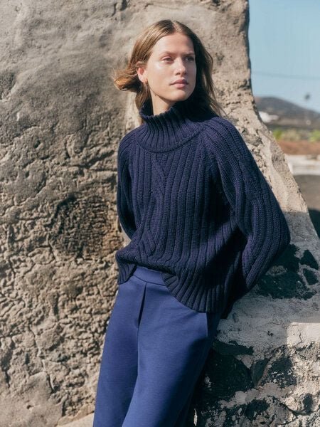 LANIUS Rippenpullover