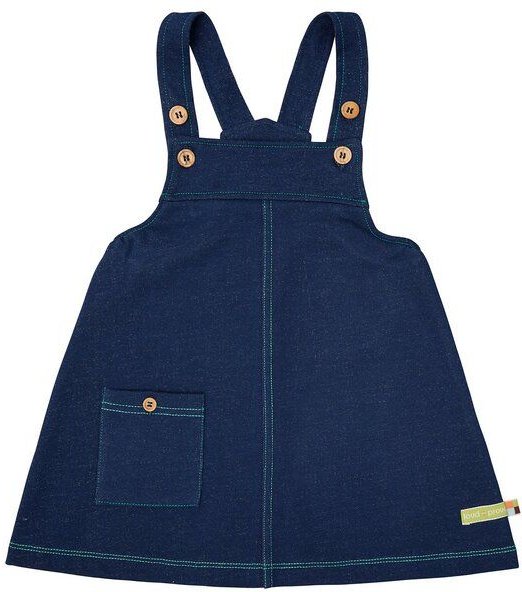 loud + proud Babys & Kinder Trägerrock in Jeans-Optik, GOTS-zertifiziert