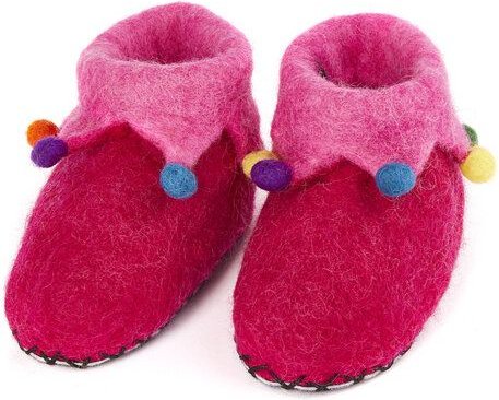 short'n'pietz Hausschuhe Harlequin handgefilzt für Babies und Kinder