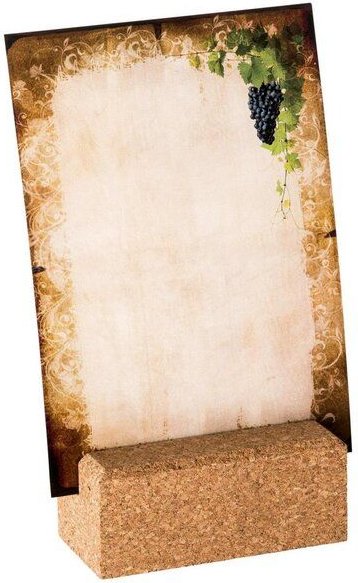 Kork-Deko Halter für Menü- und Tischkarten aus Kork | Nachhaltige Tischdekoration