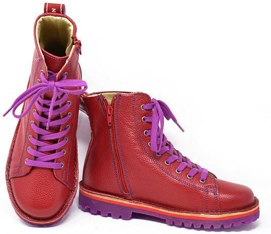 Grünbein Shoes Schnürboots Noa II lose Einlage rot