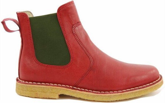 Grünbein Shoes Grünbein Stiefelette Irma rot
