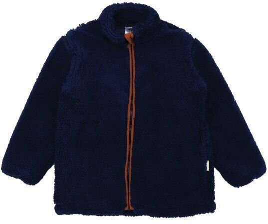 Kinder Fleecejacke – Dunkelblau, warm & kuschelig, Reißverschluss, hoher Kragen, alltagstauglich, gut kombinierbar | Wal...