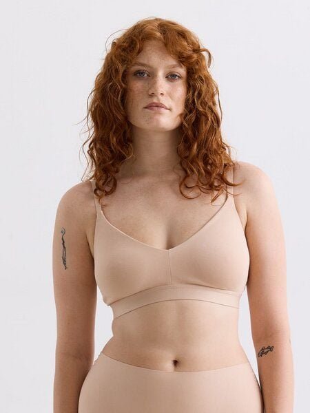 erlich textil Casual Cotton Bralette mit herausnehmbaren Pads aus Bio-Baumwolle, made in Europe