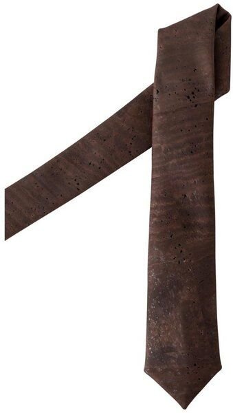 Kork-Deko Braune Krawatte aus Korkstoff – vegan, nachhaltig & handgefertigt in Portugal