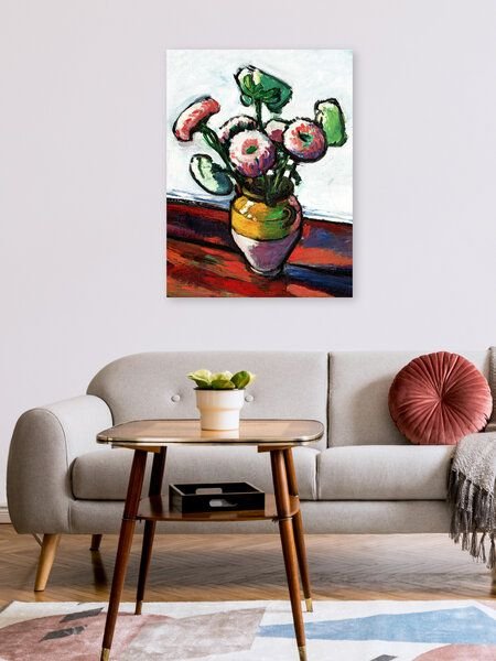 Photocircle Poster / Leinwandbild - Henry Lyman Saÿen: Zinnien