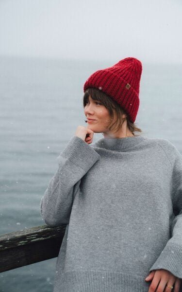 Kopyto BARIBAL - Damen Oversize Boxy Stickpullover aus Merino-wolle RWS- zertifiziert