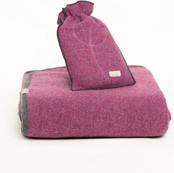 nahtur-design Lodendecke + Ökowärmflasche im Set