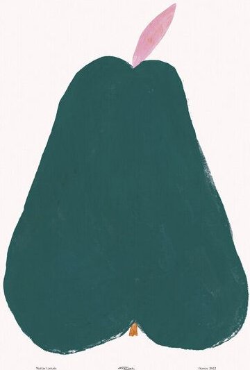 Photocircle Wandbild / Poster / Leinwand - Green peach