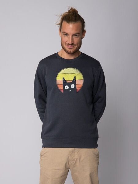 watapparel Sweatshirt Unisex Sunset Cat