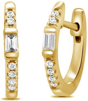 Eppi Silberne Ohrreifen mit Lab Grown Diamanten Agni