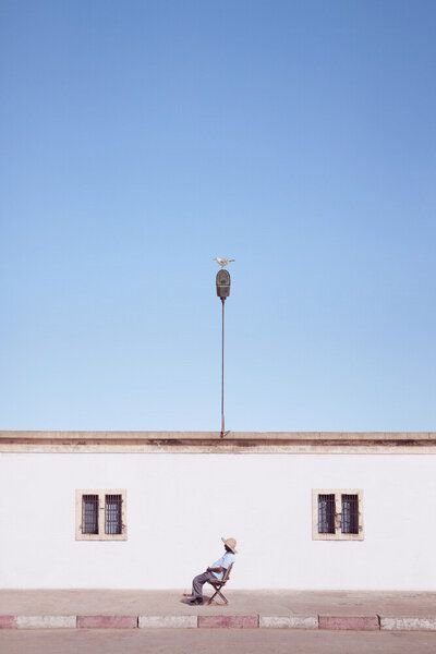 Photocircle Poster / Leinwandbild - Sidewalk Sunbath