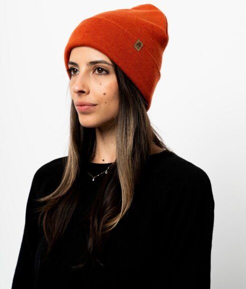 Kopyto WOLF - Glatte Zweilagige Beanie Mütze aus 100% RWS-Merinowolle