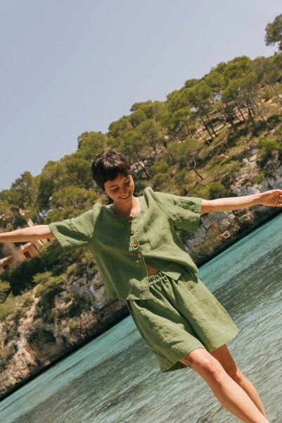 Thumbnail - AmourLinen Betty Klassische Leinenhosen