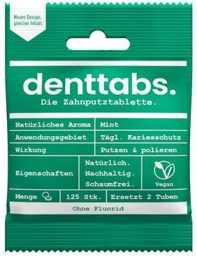 Thumbnail - DENTTABS Mint (125 Stück) - in den Varianten mit und ohne Fluorid
