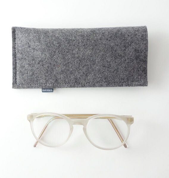 matilda k. manufaktur Brillenetui aus Wollfilz zum Einstecken in verschiedenen Farben 'justus'
