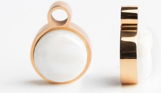 ALEXASCHA Anhänger für Ohrringe | Mix & Match Charms | Roségold