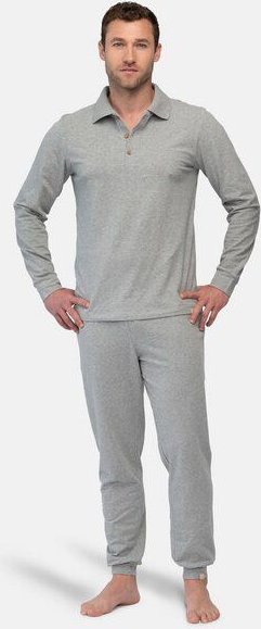 greenjama Herren Langarm-Shirt mit Polo-Kragen, aus Bio Baumwolle und GOTS zertifiziert