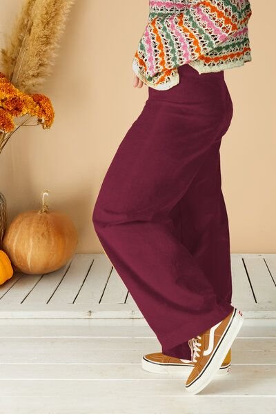 La Gitana Damen Cordhose „Lina“ aus Stretch Bio Baumwolle, Passform: Loose Fit