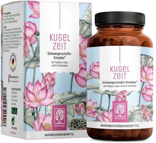 Folsäure für Schwangerschaft 90 vegane Kapseln Kugelzeit Naturtreu®