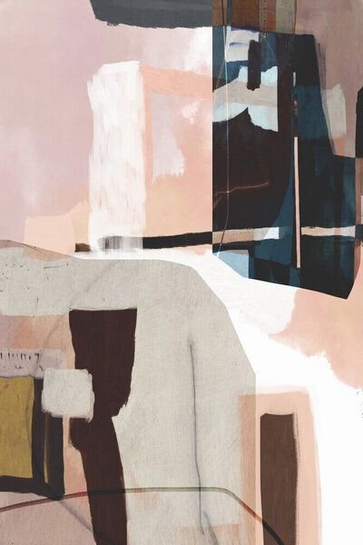 Photocircle Poster / Leinwandbild - Blush Abstract