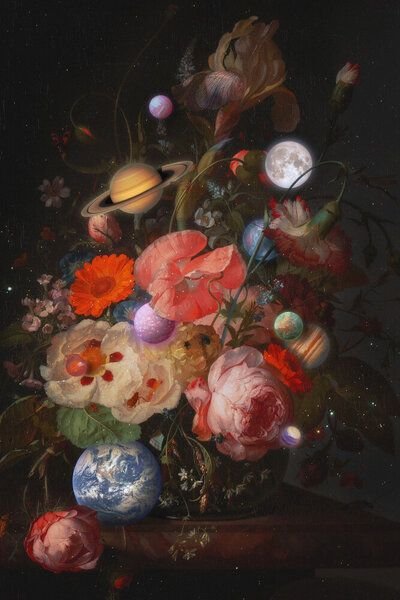 Photocircle Wandbild / Kunstdruck / Poster / Leinwand - Bouquet Of Planets