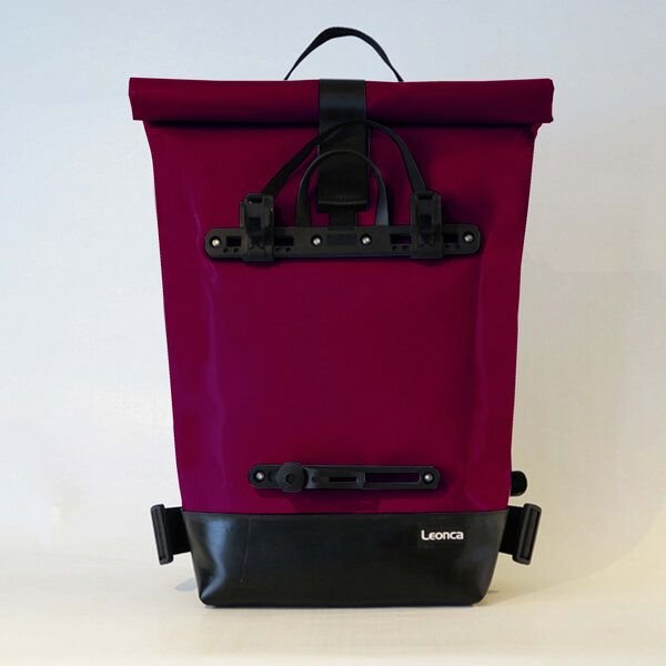 Leonca Upcycling Fahrradrucksack aus LKW-Plane in 11 Farben