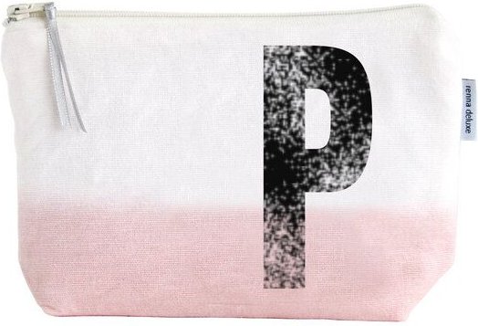 renna deluxe Kulturtasche und Kosmetiktasche mit Monogramm - ROSA