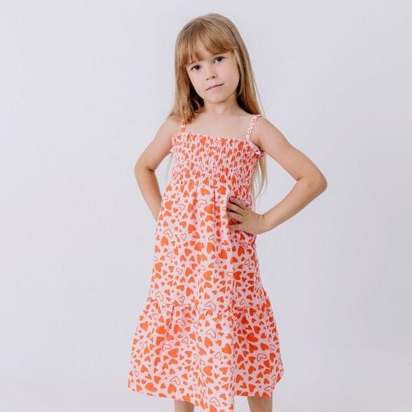 Walkiddy Little Big Hearts-Strap Dress
