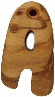 Thumbnail - Mitienda Shop Schlüsselanhänger aus Holz Buchstaben A-Z | Holz Anhänger