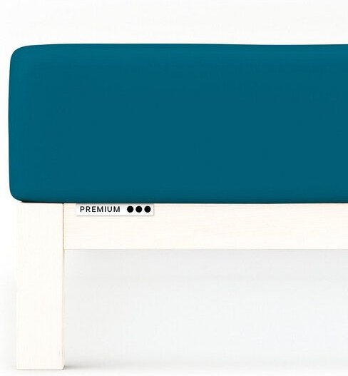 Schlafgut Spannbettlaken Premium - 95% Bio-Makobaumwolle, 5% Elasthan - Matratzenhöhe von 18-35cm