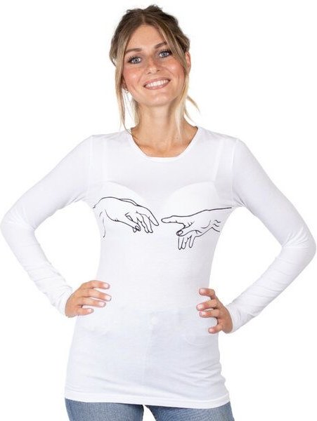 CORA happywear Damen T-Shirt aus Eukalyptus Faser "Matri" | Hände