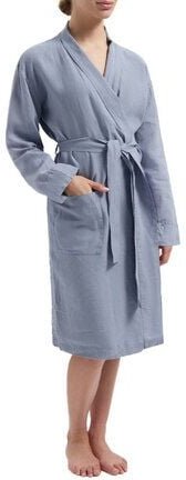 Yumeko Kimono Bademantel Gewaschenes Leinen