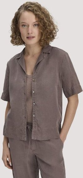 hessnatur Bluse Relaxed aus TENCEL Lyocell mit Leinen