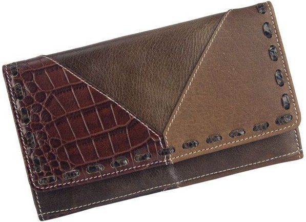 Sunsa Leder Geldbörse Damen Portemonnaie Brieftasche großer Geldbeutel