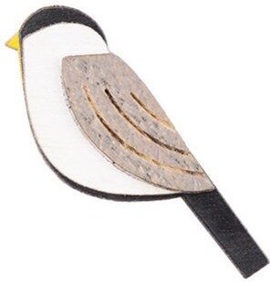 BeWooden Natural Cutebird Holzbrosche – handgefertigter, nachhaltiger Schmuck aus Holz