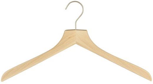 MAWA Garderobenbügel Profi aus hochwertigem Buchenholz - Set aus 10 Bügeln