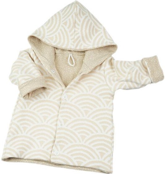 Sternchenwolke BIO Jacke "Jacquard Macadamia"