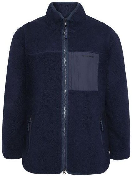 KnowledgeCotton Apparel Lockere Fleecejacke mit Reißverschluss - recycelt - GRS/Vegan