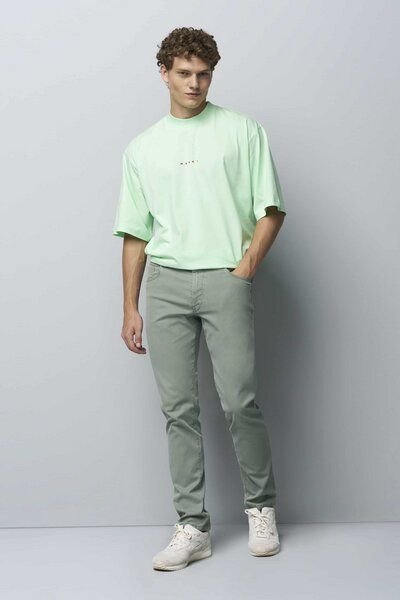 M 5 BY MEYER Baumwolle-Tencel Microstruktur Five Pocket