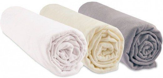 Thumbnail - Easy Dort Kinder-Spannbettlaken Aus Jersey Bio-Baumwolle - 3 Stück