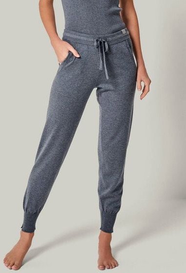 YOU LOOK PERFECT 100% Merino Jogging-Strickhose mit Taschen "Bella"