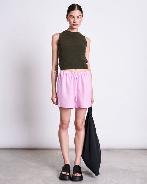Thumbnail - JAN 'N JUNE LEINEN DRAWSTRING SHORTS MARUM