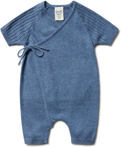Puri Organic Baby Overall Kurz Bio Baumwolle Leinen