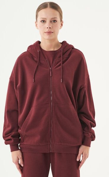 ORGANICATION ESSENTIALS-JALE- Soft Touch Sweatjacke aus Bio-Baumwolle