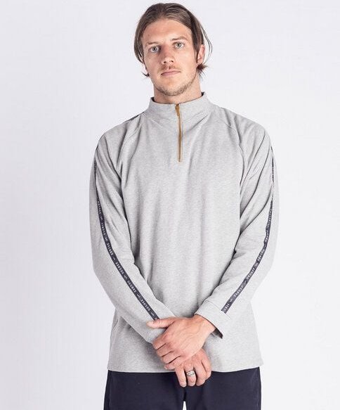Thumbnail - Degree Clothing Herren Sweatshirt | Reißverschluss Half Zip | Hellgrau