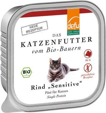 defu Bio Rind Sensitiv Pâté für Katzen