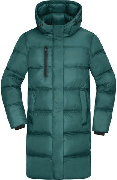 Daiber Damen Puffermantel Wintermantel Winterjacke Steppjacke Kurzmantel mit Kapuze knielang